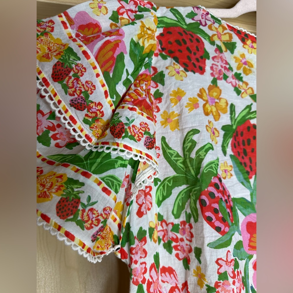 FARM Rio Multicolor Floral Blouse L - Picture 4 of 5